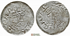 Денарий, Германия, Швабия, Heinrich II (1002-1024), м.д. Esslingen, Dbg. 951