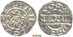 Денарий, Германия, Нижняя Лотарингия, Bruno III (1050-1057), м.д. Dokkum, Ilisch 2000, 21.19