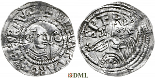 Денарий, Германия, Верхняя Лотарингия, Eberhard (1047-1066), м.д. Trier, Dbg. 473