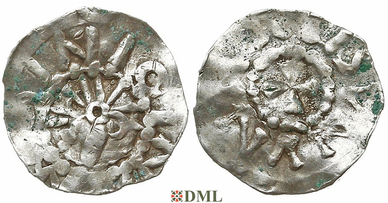Денарий, Германия, Нижняя Лотарингия, Anonymous bishop, м.д. Jever, Dbg 1298