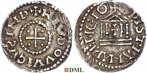 Денье, Каролинги, Louis le Pieux (814-840), Unknown mints, Depeyrot 1179