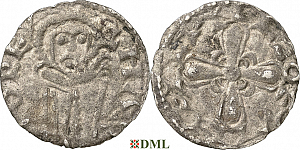 Денарий, Дания, Harald III Hen (1075-1080), м.д. Lund, Hbg. 2