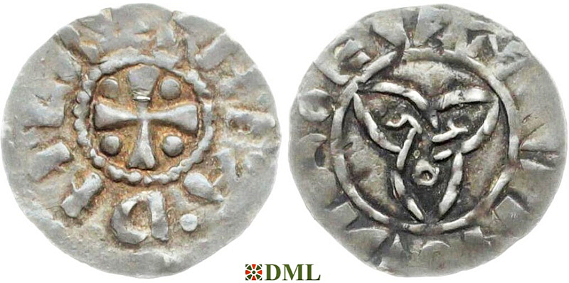 Денарий, Германия, Саксония, Thietmar (†1048), м.д. Luneburg, Dbg. 1291