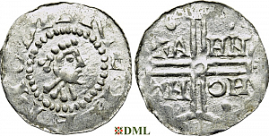Денарий, Германия, Нижняя Лотарингия, Hermann (1020-1051), м.д. Emden, Dbg. 773