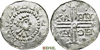Денарий, Германия, Нижняя Лотарингия, Hermann (1020-1051), м.д. Emden, Dbg. 773
