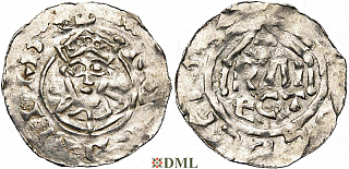 Денарий, Германия, Нижняя Лотарингия, Heinrich II (1002-1024), м.д. Utrecht, Ilisch 2000, 10.1