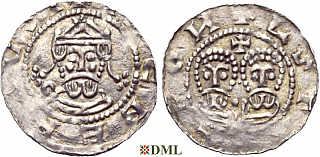 Денарий, Германия, Нижняя Лотарингия, Egbert II (1068-1090), м.д. Stavoren, Ilisch 2000, 22.1