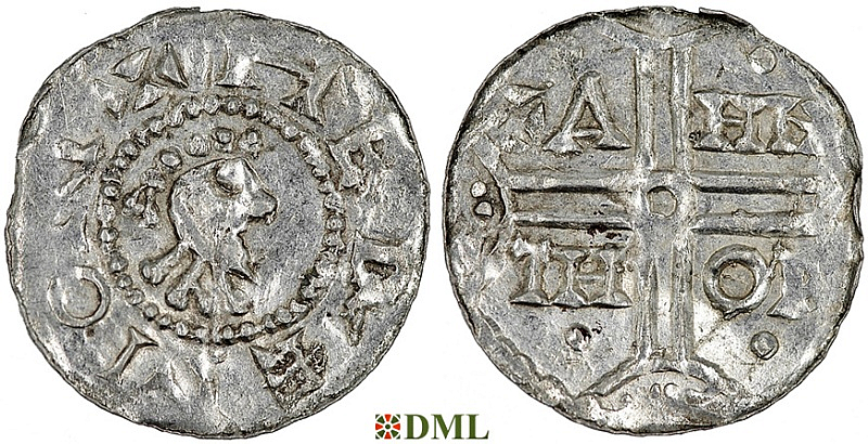 Денарий, Германия, Нижняя Лотарингия, Hermann von Kalvelage (1020-1051), м.д. Emden, Dbg. 772