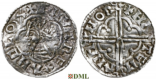 Денарий, Англия, Cnut (1016-1035), м.д. Norwich, монетарий Hwateman, North 781