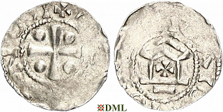 Обол, Германия, Франкония, Otto III (983–1002), м.д. Mainz, Dbg. 780