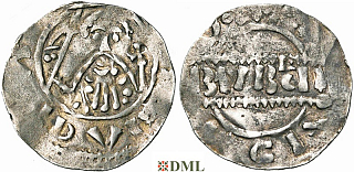 Денарий, Германия, Нижняя Лотарингия, Floris I (1049-1061), м.д. Leiden, Ilisch 2000, 12.4