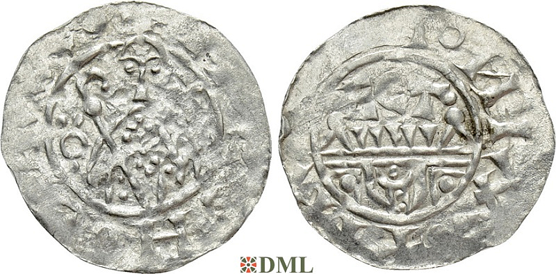 Денарий, Германия, Нижняя Лотарингия, B. Wilhelm (1054-1076), м.д. Utrecht, Ilisch 2000, 10.10