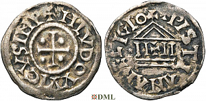 Денье, Каролинги, Louis le Pieux (814-840), Unknown mints, Depeyrot 1179