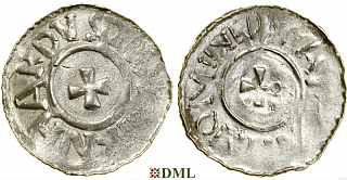 Денарий, Германия, Саксония, Bernard II (1011-1059), м.д. Luneburg, Dbg 587