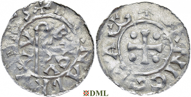 Денарий, Германия, Нижняя Лотарингия, Bernold (1040-1054), м.д. Groningen, Ilisch 2000, 18.3