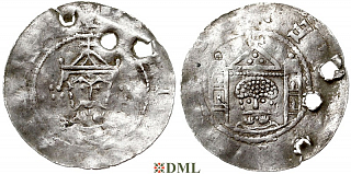 Денарий, Германия, Саксония, K. Heinrich III (1046-1056), м.д. Erfurt, Dbg. 883
