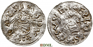 Денарий, Чехия, Богемия, Oldřich (1012-1034), м.д. Praga, Šmerda 134a