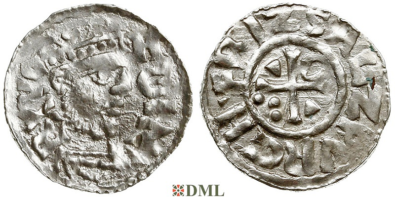 Денарий, Германия, Бавария, Heinrich II (1002-1024), м.д. Salzburg, Hahn 1976, 92A