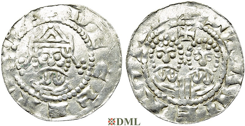 Денарий, Германия, Нижняя Лотарингия, Gf. Egbert II (1068-1090), м.д. Stavoren, Ilisch 2000, 22.1