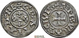 Денье, Каролинги, Eudes (Odo) (887-898), м.д. Limoges, Depeyrot 511