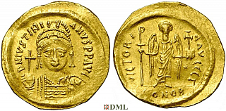 Солид, Византия, Justinian I (527-565), м.д. Constantinople