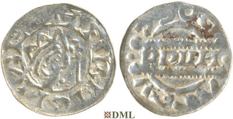 Денарий, Германия, Нижняя Лотарингия, Bruno III (1050-1057), м.д. Dokkum, Ilisch 2000, 21.19