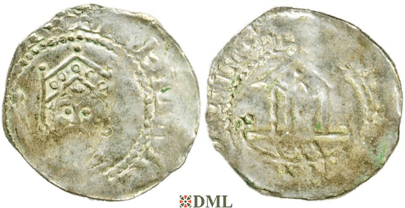 Денарий, Германия, Франкония, Kg. Heinrich III (1039-1046), м.д. Speyer, Dbg. 830