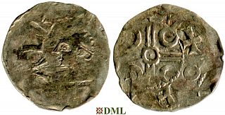 Денарий, Германия, Нижняя Лотарингия, Albert II (1031-1063), м.д. Dinant, Ilisch 2014, 30.7