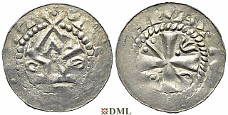Денарий, Германия, Саксония, Anonymous bishop, м.д. Magdeburg, Dbg 1775