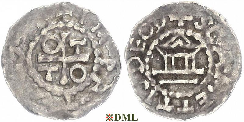 Обол, Германия, Верхняя Лотарингия, Dietrich I (965-984), м.д. Metz, Dbg. 14