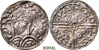 Денарий, Англия, Harold I (1035-1040), м.д. London, монетарий Goltsige, North 803