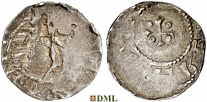 Денарий, Германия, Саксония, Heinrich II (1002-1024), м.д. Dortmund, Dbg. 752