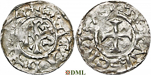 Денье, Каролинги, Charles le Chauve (840-877), м.д. Tours, Depeyrot 1040