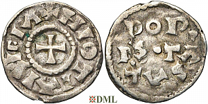 Денарий, Каролинги, Lothaire Ier (840-855), м.д. Dorestad