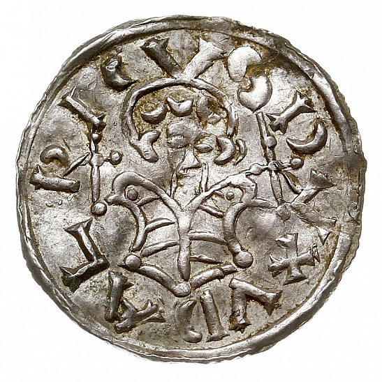 Денарий, Чехия, Богемия, Oldřich (1012-1034), м.д. Praga, Šmerda 135