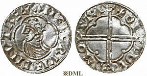 Денарий, Англия, Cnut  (1016-1035), м.д. Stamford, монетарий Oswold, North 781