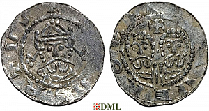 Денарий, Германия, Нижняя Лотарингия, Egbert II (1068-1090), м.д. Stavoren, Ilisch 2000, 22.3