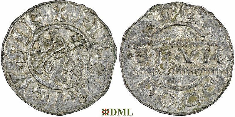 Денарий, Германия, Нижняя Лотарингия, Bruno III (1050-1057), м.д. Dokkum, Ilisch 2000, 21.19