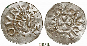 Денарий, Германия, Нижняя Лотарингия, Anonymous bishop, м.д. Jever, Dbg 1298
