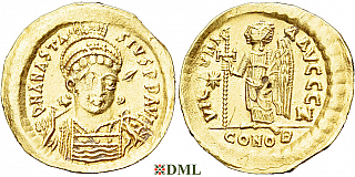 Солид, Византия, Anastase I (491-518) , м.д. Constantinople