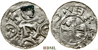 Денарий, Германия, Саксония, Anonymous bishop, м.д. Bardowick, Dbg. 1292