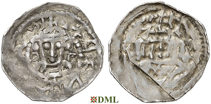 Денарий, Германия, Бавария, Henrich IV (1056-1106), м.д. Regensburg, Hahn 1976, 54