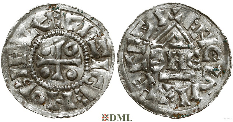 Денарий, Чехия, Богемия, Jaromir (1003-1034), м.д. Prague, Šmerda 1996, 99d