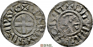 Денье, Каролинги, Charles le Chauve (840-877), м.д. Bourges, Depeyrot 198
