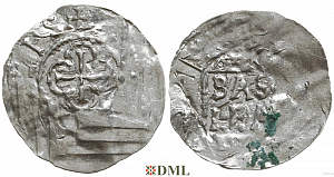 Денарий, Германия, Швабия, Ulryk II (1025-1040), м.д. Basel, Dbg. 972