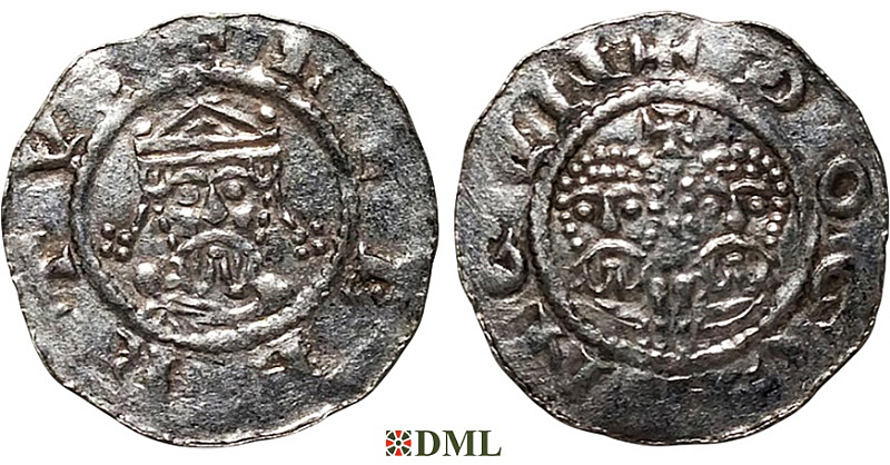 Денарий, Германия, Нижняя Лотарингия, Egbert II (1068-1090), м.д. Dokkum, Ilisch 2000, 22.5