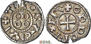 Денарий, Каролинги, Eudes (888-897), м.д. Toulouse