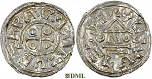 Денарий, Чехия, Boleslav III (999-1002, 1003), м.д. Prague, Šmerda 1996, 72a