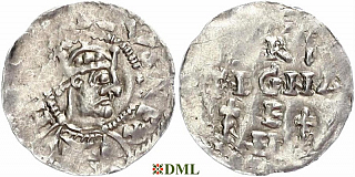 Денарий, Германия, Швабия, Heinrich II (1002-1024), м.д. Strassburg, Dbg. 918