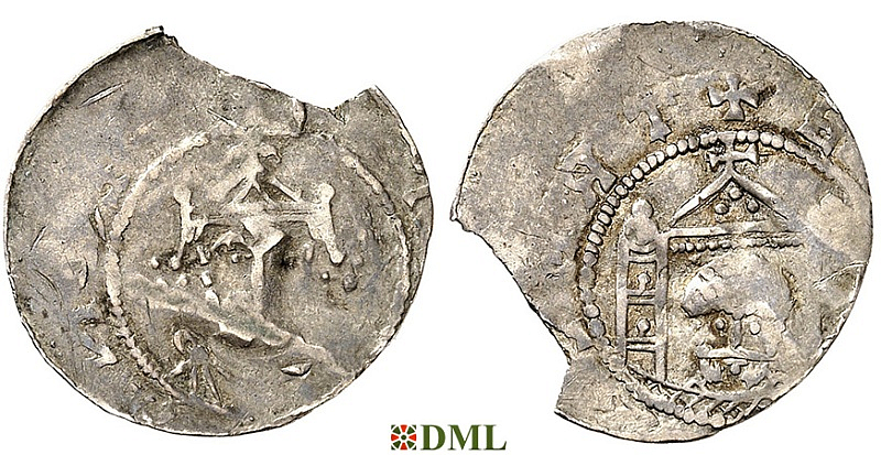 Денарий, Германия, Саксония, Heinrich III (1039-1056), м.д. Erfurt, Dbg. 883